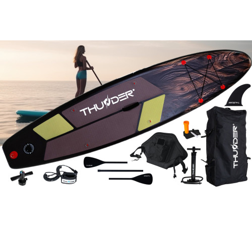 Надувна SUP дошка (Сапборд) THUNDER WOOD 320