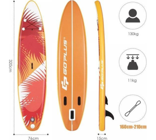 Надувна SUP дошка (Сапборд) Costway 320 Надувна SUP дошка (Сапборд) Costway 320
