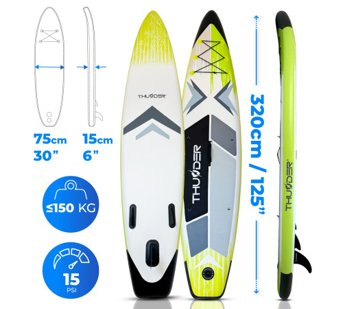 Надувна SUP дошка (Сапборд) THUNDER VELA 320 Надувна SUP дошка (Сапборд) THUNDER VELA 320