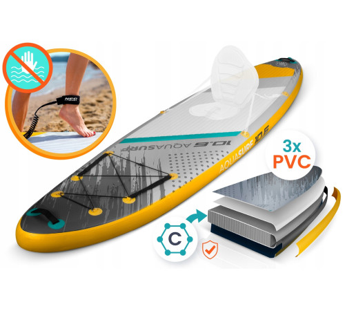 Надувна SUP дошка (Сапборд) Neo-Sport 170205 Aquasurf 320 х 84 х 15 см