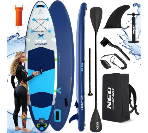Надувна SUP дошка (Сапборд) Neo-Sport 170206 Aquasurf 320 х 84 х 15 см