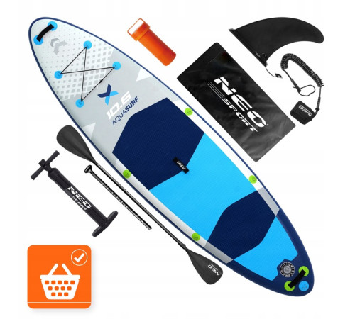 Надувна SUP дошка (Сапборд) Neo-Sport 170206 Aquasurf 320 х 84 х 15 см