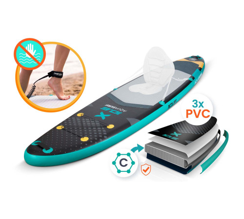 Надувна SUP дошка (Сапборд) Neo-Sport 170207 Aquasurf 320 х 84 х 15 см