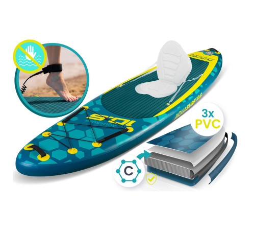 Надувна SUP дошка (Сапборд) Neo-Sport 170213 Aquasurf 320 х 84 х 15 см