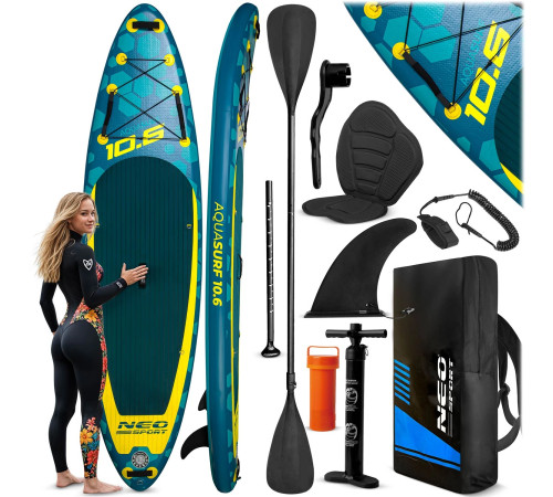 Надувна SUP дошка (Сапборд) Neo-Sport 170213 Aquasurf 320 х 84 х 15 см