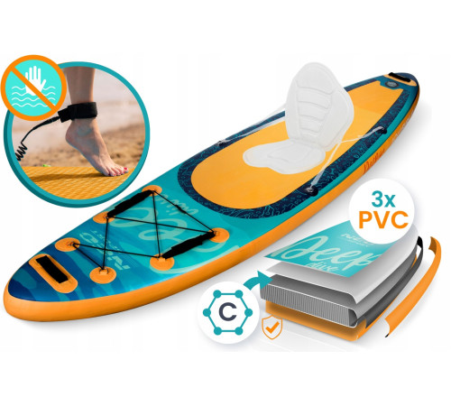 Надувна SUP дошка (Сапборд) Neo-Sport 170214 Aquasurf 320 х 84 х 15 см