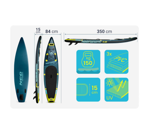 Deska SUP Reefbreak 350 x 81 x 15 cm Neo-Sport 170310
