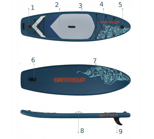 Надувна SUP дошка (Сапборд) Santasup ITIMPORT YC12 XXXL 300 Надувна SUP дошка (Сапборд) Santasup ITIMPORT YC12 XXXL 300