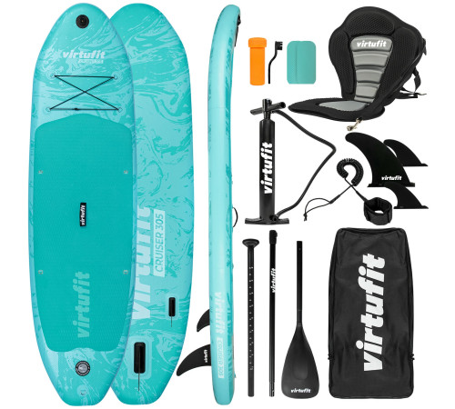 Надувна SUP дошка (Сапборд) VIRTUFIT CRUISER 305, бірюзова