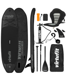 VIRTUFIT DESKA SUP CRUISER 305 Z SIEDZISKIEM I AKCESORIAMI CZARNY
