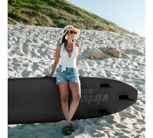 VIRTUFIT DESKA SUP CRUISER 305 Z SIEDZISKIEM I AKCESORIAMI CZARNY