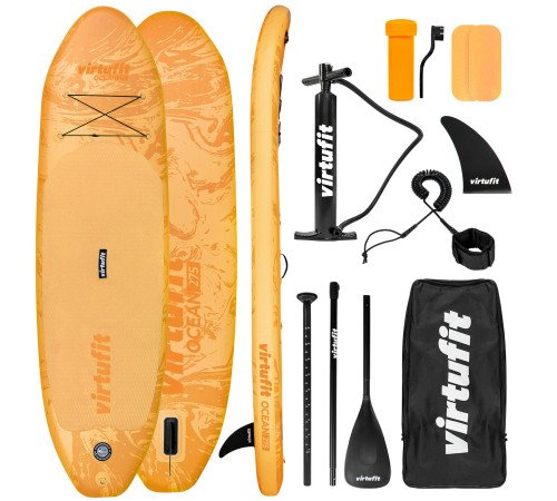 VIRTUFIT DESKA SUP OCEAN 275 Z AKCESORIAMI POMARAŃCZOWY