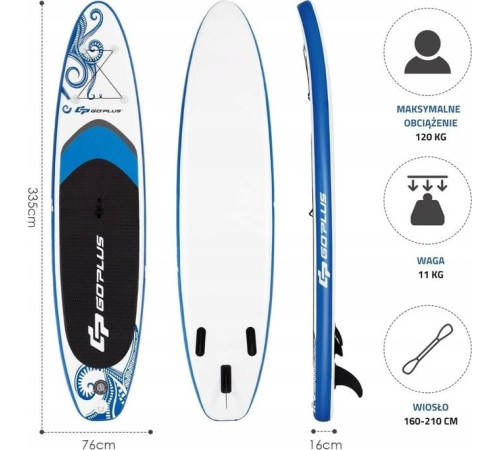 Надувна SUP дошка (Сапборд) Costway SP37537-L 335 Надувна SUP дошка (Сапборд) Costway SP37537-L 335