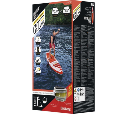 Надувна SUP дошка (Сапборд) Bestway 65343 Hydro Force Fastblast Tech 381 Надувна SUP дошка (Сапборд) Bestway 65343 Hydro Force Fastblast Tech 381