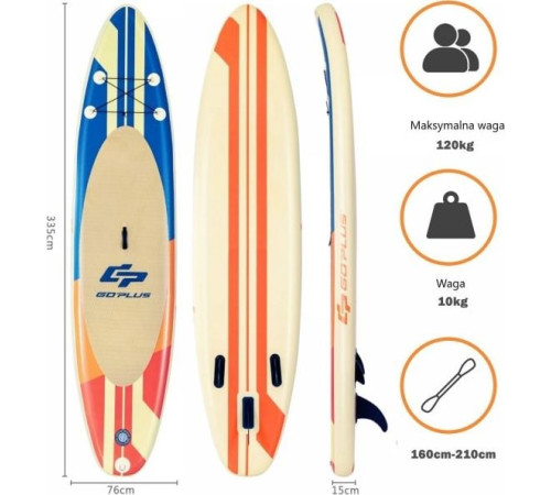Надувна SUP дошка (Сапборд) Costway SP37428-L 335 Надувна SUP дошка (Сапборд) Costway SP37428-L 335
