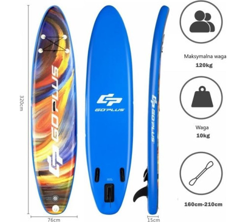 Надувна SUP дошка (Сапборд) Costway SP37442-M 320 Надувна SUP дошка (Сапборд) Costway SP37442-M 320
