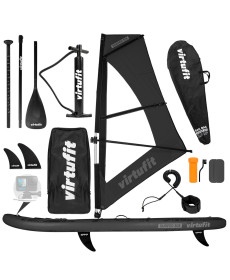 Надувна SUP дошка (Сапборд) VIRTUFIT SURFER 305, чорна