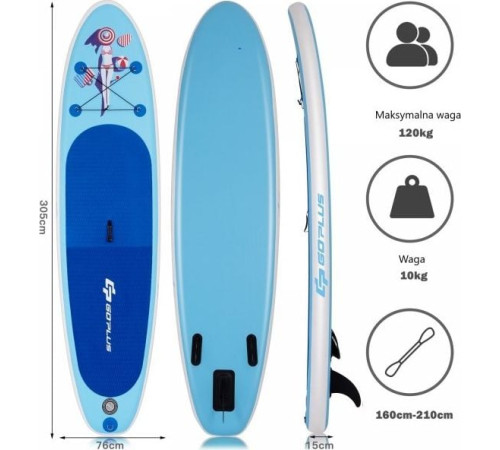 Надувна SUP дошка (Сапборд) Costway SP37469-M 305 Надувна SUP дошка (Сапборд) Costway SP37469-M 305