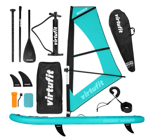 Надувна SUP дошка (Сапборд) VIRTUFIT SURFER 305, бірюзова