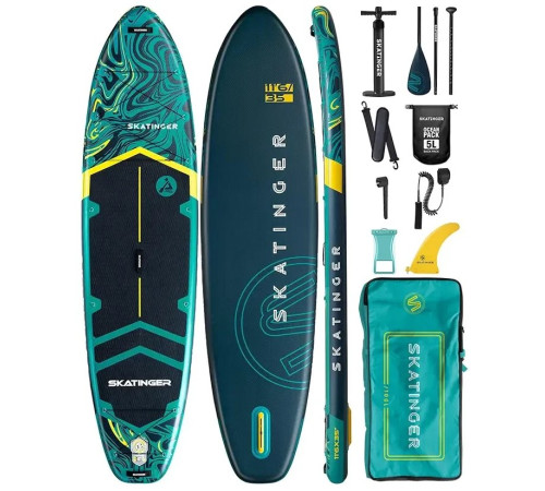 Надувна SUP дошка (Сапборд) Skatinger Prana Lava Green 350 Надувна SUP дошка (Сапборд) Skatinger Prana Lava Green 350