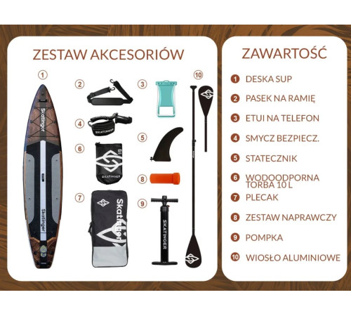 Надувна SUP дошка (Сапборд) Skatinger Waverider 380 Надувна SUP дошка (Сапборд) Skatinger Waverider 380
