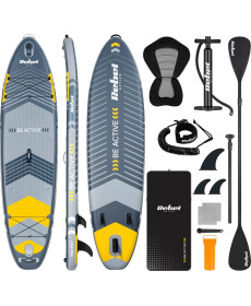 Надувна SUP дошка (Сапборд) REBEL ACTIVE RBA-4507 335 сіро-жовта