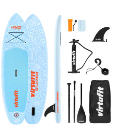 Надувна SUP дошка (Сапборд) VIRTUFIT SPLASH 255 см, блакитна