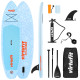 Надувна SUP дошка (Сапборд) VIRTUFIT SPLASH 255 см, блакитна