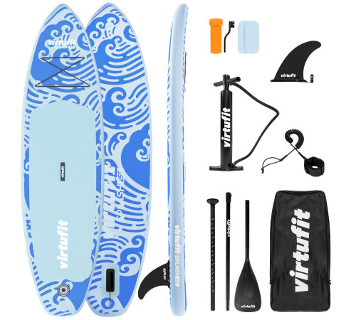 VIRTUFIT DESKA SUP SPLASH 255 Z AKCESORIAMI WAVE BLUE