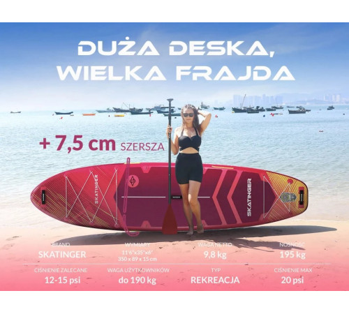 Надувна SUP дошка (Сапборд) Skatinger Prana Meteor 350 Надувна SUP дошка (Сапборд) Skatinger Prana Meteor 350