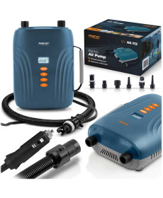Pompka elektryczna do materaca pontonu SUPa + 6 przejściówek 12V Neo-Sport NS-713