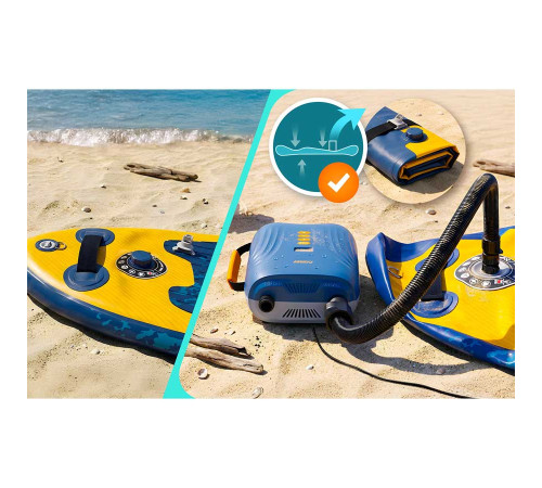 Pompka elektryczna do materaca pontonu SUPa + 6 przejściówek 12V Neo-Sport NS-713