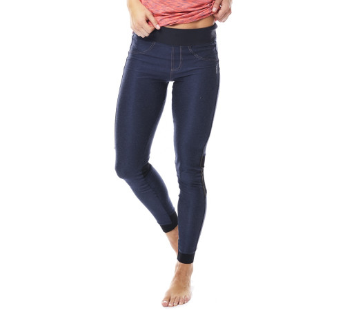 Жіночі спортивні легінси Jobe Discover Denim - розмір L / синій Жіночі спортивні легінси Jobe Discover Denim - розмір L / синій