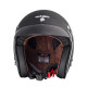 Мотоциклетний шолом W-TEC Kustom Black Heart - розмір XS(53-54)/матовий чорний/skull horn