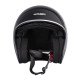 Мотоциклетний шолом з козирком W-TEC V537 Black Heart chopper - розмір L(59-60)/чорний блиск-hot rod angel