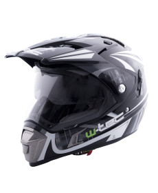 Мотоциклетний шолом W-TEC NK-311 blenda - розмір M (57-58) / чорно-сірий