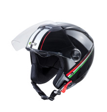  Мотоциклетний шолом W-TEC YM-617 на скутер - розмір XXL(63-64) / corsa black
