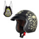 Мотоциклетний шолом W-TEC Kustom Black Heart - розмір XL (61-62)/матовий чорний