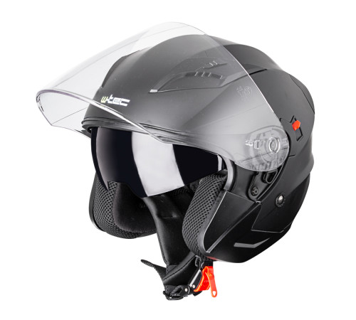 Мотоциклетний шолом з козирком W-TEC YM-627 - розмір XS(53-54) / матовий чорний Мотоциклетний шолом з козирком W-TEC YM-627 - розмір XS(53-54) / матовий чорний