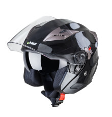  Мотоциклетний шолом з козирком W-TEC YM-627 - розмір XXL(61-62) / коричнево-чорний