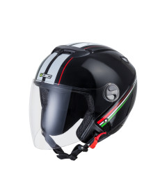  Мотоциклетний шолом W-TEC YM-617 на скутер - розмір S(55-56) / corsa black