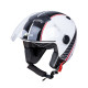 Мотоциклетний шолом W-TEC YM-617 на скутер - розмір XXL(63-64) / race white