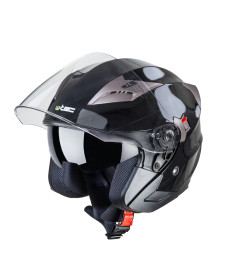  Мотоциклетний шолом з козирком W-TEC YM-627 - розмір XL(61-62) / коричнево-чорний