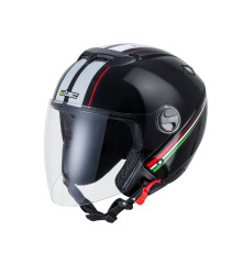  Мотоциклетний шолом W-TEC YM-617 на скутер - розмір XL(61-62) / corsa black