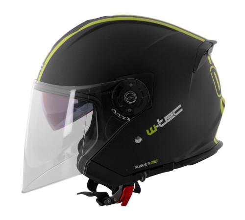 Мотоциклетний шолом W-TEC V586 з козирком - розмір L(59-60) / чорно-зелений Мотоциклетний шолом W-TEC V586 з козирком - розмір L(59-60) / чорно-зелений