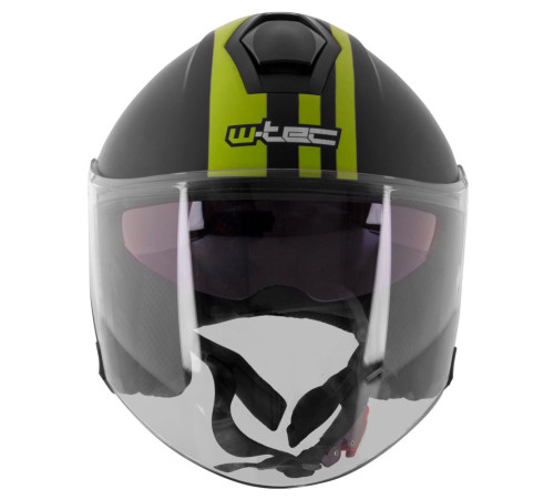 Мотоциклетний шолом W-TEC V586 з козирком - розмір L(59-60) / чорно-зелений Мотоциклетний шолом W-TEC V586 з козирком - розмір L(59-60) / чорно-зелений