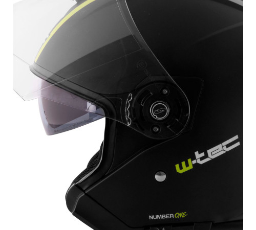 Мотоциклетний шолом W-TEC V586 з козирком - розмір L(59-60) / чорно-зелений Мотоциклетний шолом W-TEC V586 з козирком - розмір L(59-60) / чорно-зелений