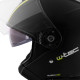 Мотоциклетний шолом W-TEC V586 з козирком - розмір L(59-60) / чорно-зелений