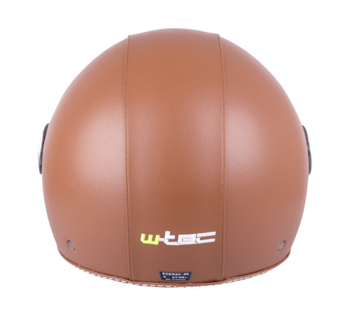 Шолом для скутера W-TEC FS-701B Leather Brown - Коричневий / XS (53-54)