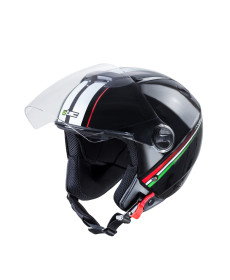  Мотоциклетний шолом W-TEC YM-617 на скутер - розмір M(57-58) / corsa black